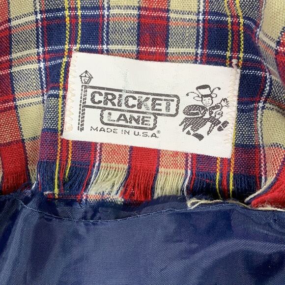 Vintage 70s Cricket Lane plaid double button blazer Jacket, med - L - Picture 8 of 10